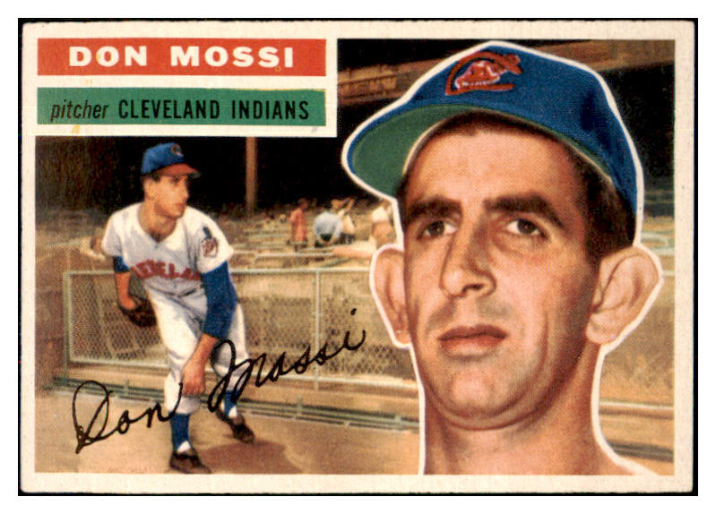1956 Topps Baseball #039 Don Mossi Indians NR-MT White 495495