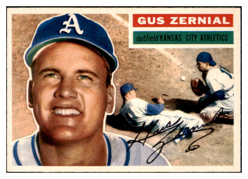 1956 Topps Baseball #045 Gus Zernial A's NR-MT White 495508