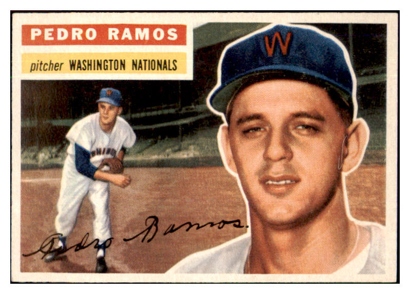1956 Topps Baseball #049 Pedro Ramos Senators NR-MT White 495515