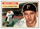 1956 Topps Baseball #056 Dale Long Pirates NR-MT White 495526