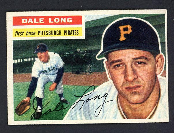 1956 Topps Baseball #056 Dale Long Pirates NR-MT Gray 495527