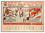 1956 Topps Baseball #056 Dale Long Pirates EX-MT White 495528