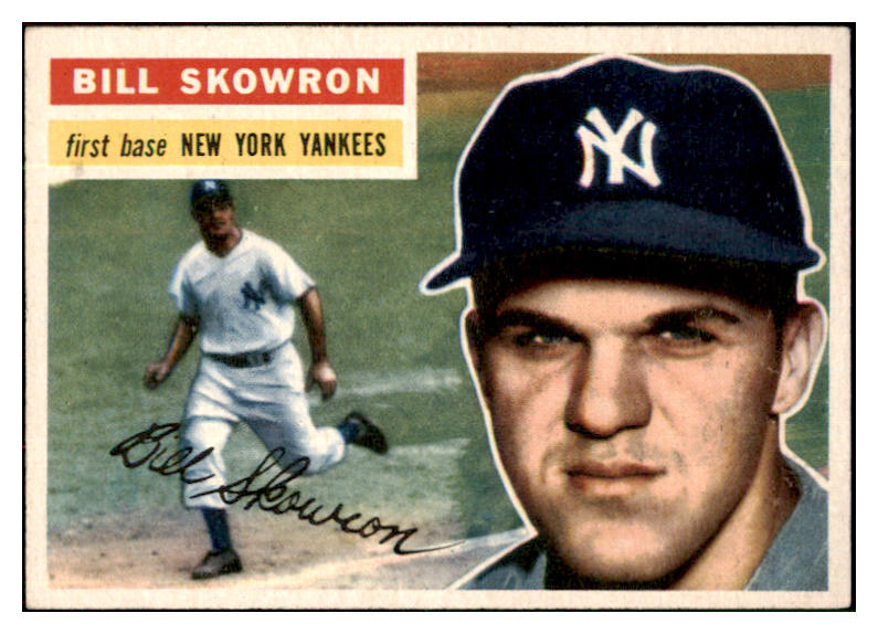 1956 Topps Baseball #061 Bill Skowron Yankees EX-MT White 495534