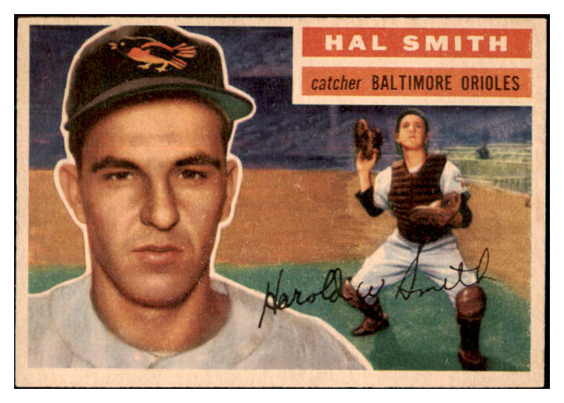1956 Topps Baseball #062 Hal Smith Orioles EX-MT White 495536