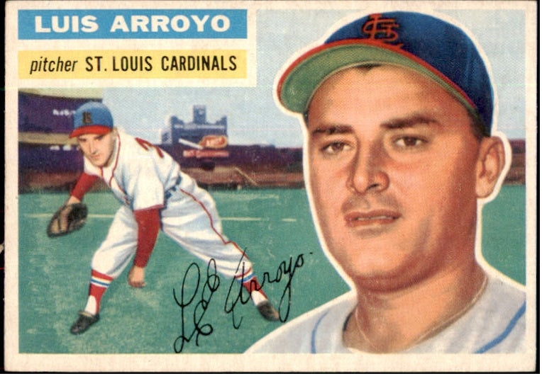 1956 Topps Baseball #064 Luis Arroyo Cardinals NR-MT Gray 495539