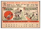 1956 Topps Baseball #073 Wayne Terwilliger Giants NR-MT White 495555