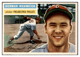 1956 Topps Baseball #078 Herman Wehmeier Phillies NR-MT White 495562