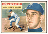 1956 Topps Baseball #083 Karl Spooner Dodgers EX-MT White 495566