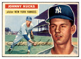 1956 Topps Baseball #088 Johnny Kucks Yankees EX-MT Gray 495576