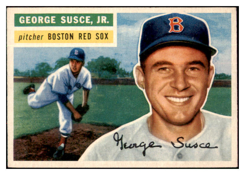 1956 Topps Baseball #093 George Susce Red Sox NR-MT Gray 495582