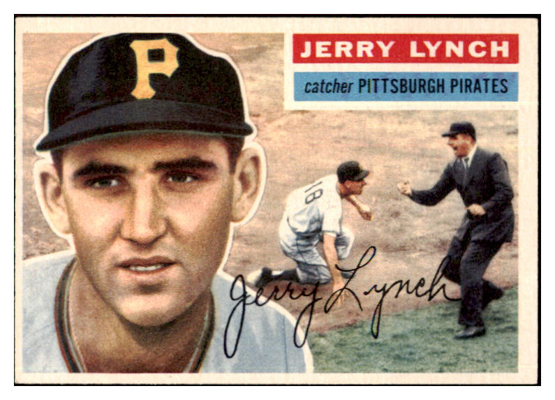 1956 Topps Baseball #097 Jerry Lynch Pirates NR-MT White 495588