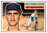 1956 Topps Baseball #098 Camilo Pascual Senators NR-MT White 495590