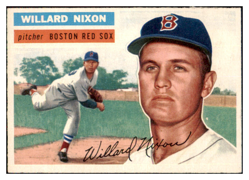 1956 Topps Baseball #122 Willard Nixon Red Sox EX-MT Gray 495625