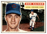 1956 Topps Baseball #124 Don Kaiser Cubs EX-MT Gray 495627