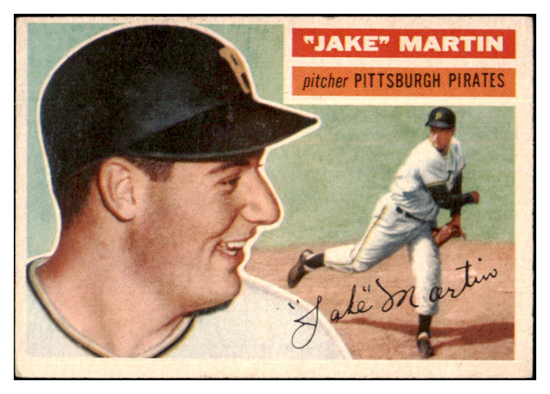 1956 Topps Baseball #129 Paul Martin Pirates NR-MT Gray 495637