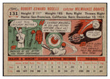 1956 Topps Baseball #131 Bob Roselli Braves NR-MT Gray 495639