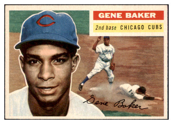 1956 Topps Baseball #142 Gene Baker Cubs NR-MT Gray 495651