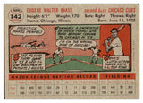 1956 Topps Baseball #142 Gene Baker Cubs EX-MT Gray 495652