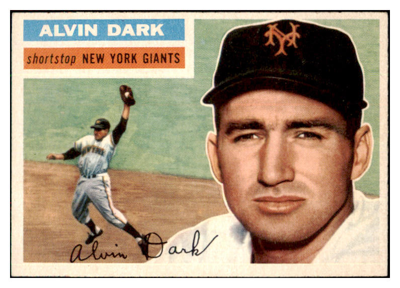 1956 Topps Baseball #148 Alvin Dark Giants NR-MT Gray 495657