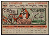 1956 Topps Baseball #148 Alvin Dark Giants NR-MT Gray 495657