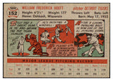 1956 Topps Baseball #152 Billy Hoeft Tigers EX-MT Gray 495660