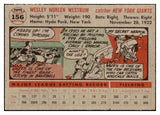 1956 Topps Baseball #156 Wes Westrum Giants NR-MT Gray 495664