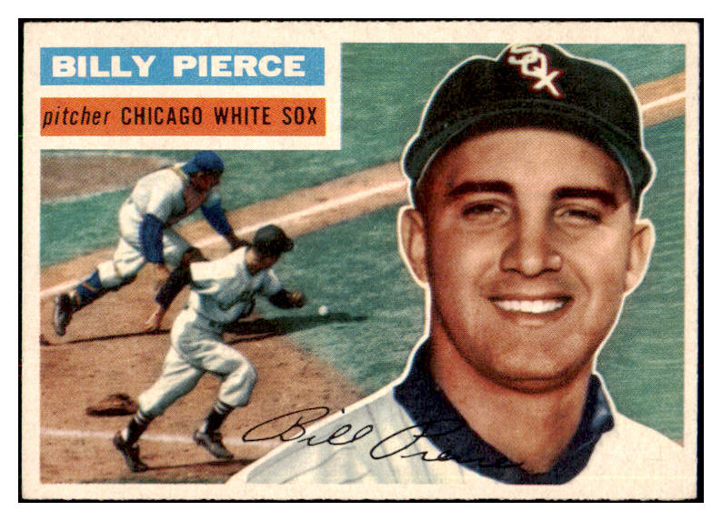 1956 Topps Baseball #160 Billy Pierce White Sox NR-MT Gray 495673