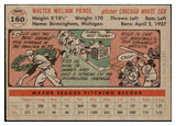 1956 Topps Baseball #160 Billy Pierce White Sox EX-MT Gray 495674