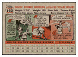 1956 Topps Baseball #163 Gene Woodling Indians EX-MT Gray 495682