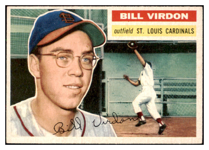 1956 Topps Baseball #170 Bill Virdon Cardinals NR-MT Gray 495693