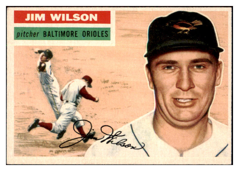 1956 Topps Baseball #171 Jim Wilson Orioles NR-MT Gray 495694