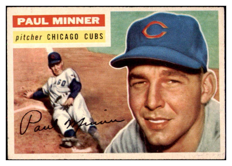 1956 Topps Baseball #182 Paul Minner Cubs NR-MT 495712