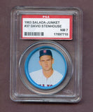 1963 Salada Baseball #037 Dave Stenhouse Senators PSA 7 NM 495731