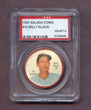 1962 Salada Baseball #010 Billy Klaus Senators PSA 8 NM/MT 495735