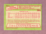1985 Topps Baseball #401 Mark McGwire A's NR-MT 495746