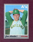 1970 Topps Baseball #565 Catfish Hunter A's NR-MT 495752