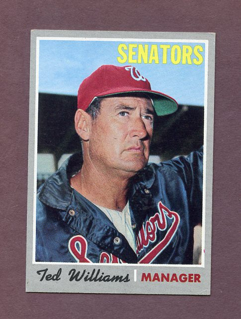 1970 Topps Baseball #211 Ted Williams Senators NR-MT 495754