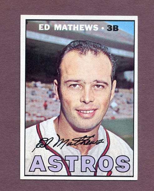 1967 Topps Baseball #166 Eddie Mathews Astros NR-MT 495775