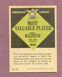 1961 Topps Baseball #471 Phil Rizzuto MVP Yankees NR-MT 495787