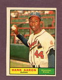 1961 Topps Baseball #415 Hank Aaron Braves NR-MT 495793