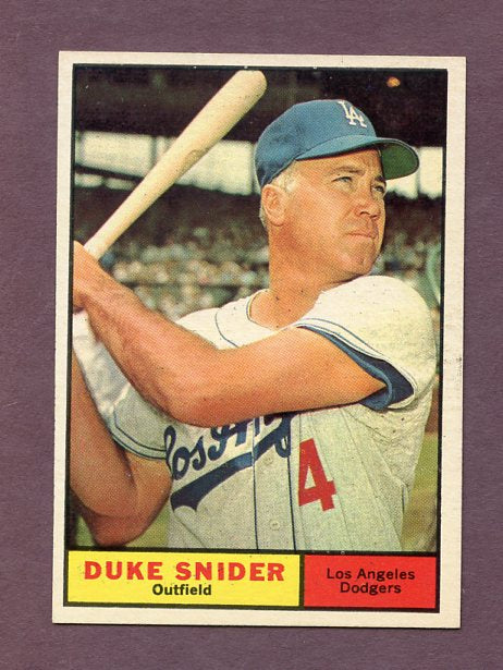 1961 Topps Baseball #443 Duke Snider Dodgers NR-MT 495794