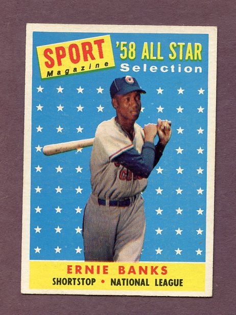 1958 Topps Baseball #482 Ernie Banks A.S. Cubs NR-MT 495798