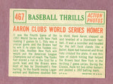 1959 Topps Baseball #467 Hank Aaron IA Braves EX-MT 495818