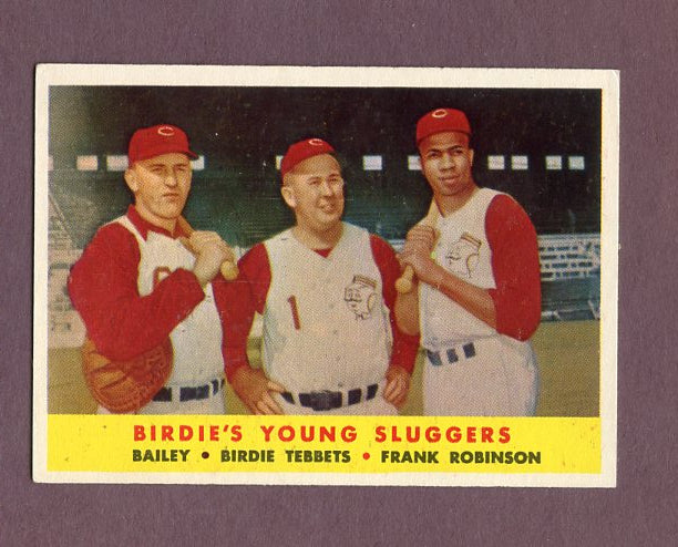 1958 Topps Baseball #386 Frank Robinson Ed Bailey EX-MT 495831