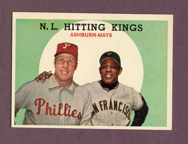 1959 Topps Baseball #317 Willie Mays Richie Ashburn EX-MT 495833