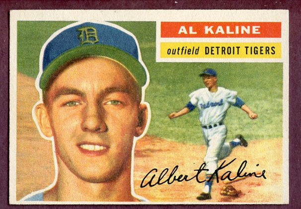 1956 Topps Baseball #020 Al Kaline Tigers EX-MT White 495846