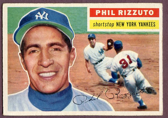 1956 Topps Baseball #113 Phil Rizzuto Yankees EX-MT Gray 495847
