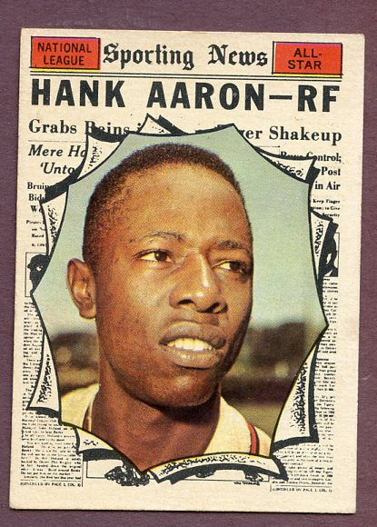 1961 Topps Baseball #577 Hank Aaron A.S. Braves EX-MT 495851