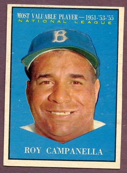 1961 Topps Baseball #480 Roy Campanella MVP Dodgers EX-MT 495881