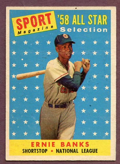 1958 Topps Baseball #482 Ernie Banks A.S. Cubs EX-MT 495887
